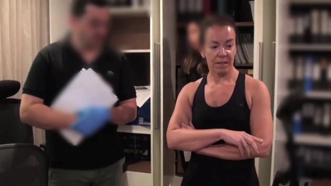 Corporate watchdog ASIC raid Melissa Caddick’s home in Dover Heights on November 11.