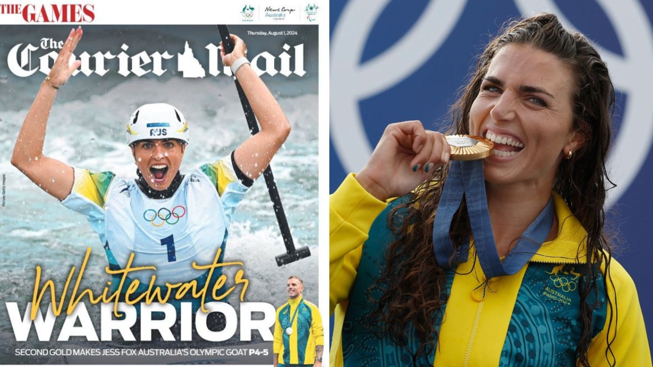 Courier-Mail’s exclusive front page celebrates our Whitewater Warrior