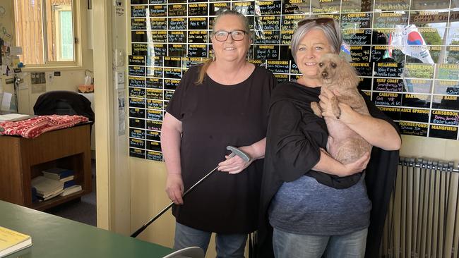 Sharon Blackney and Jane Holland from Mini Golf by the Sea are all ready for the summer action. Picture: Jack Colantuono