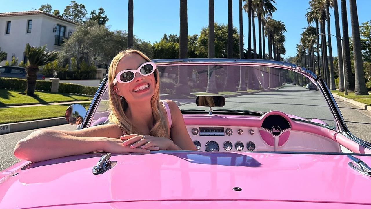 Barbie star Margot Robbie stuns in pink designer ensemble in Sydney