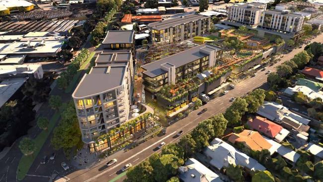 Artist's impression of the development at the former Le Cornu site in Forestville. Picture: Hames Sharley