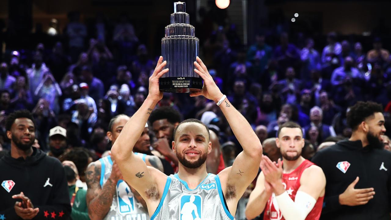 Stephen Curry wins All-Star MVP award with record-breaking