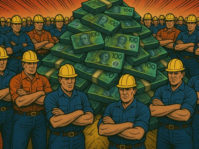 Unions have launched a $400,000 advertising blitz as they protect worker’s compensation payouts. Picture: ChatGPT