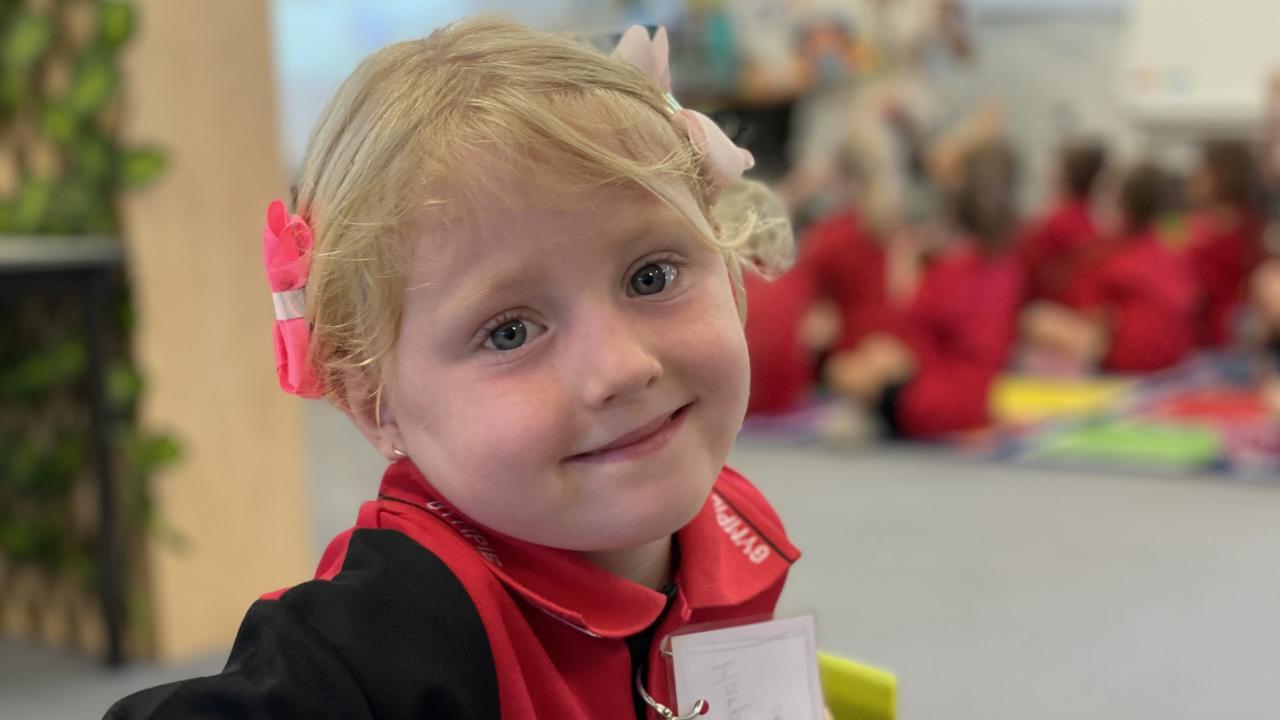 Harper Bradford – Gympie West State School prep students on first day, Monday January 22, 2024.