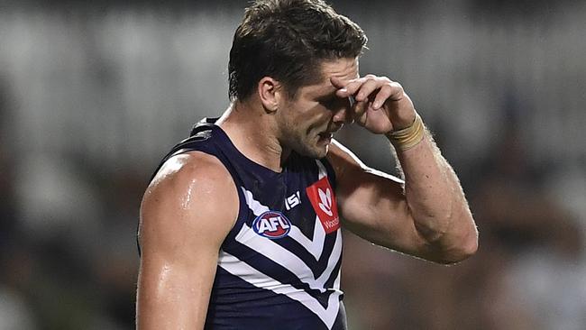 Jesse Hogan’s move to Fremantle hasn’t worked. Picture: Getty