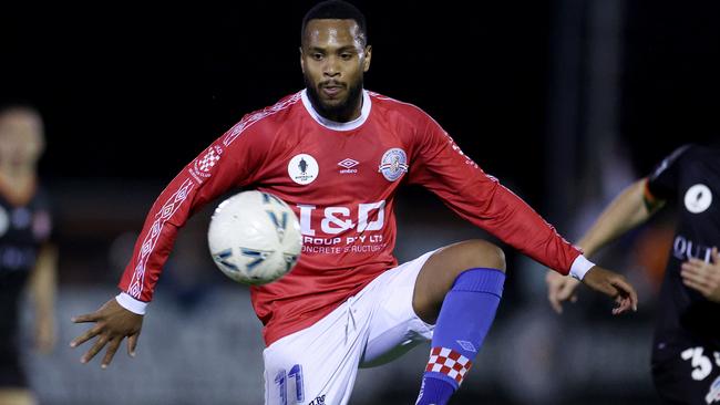 Gevaro Nepomuceno in action for the Melbourne Knights. Picture: Jonathan DiMaggio