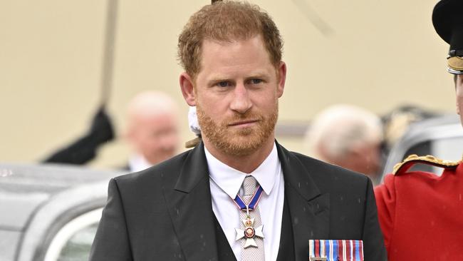 Prince Harry arrives at Westminster Abbey. Picture: Getty Images