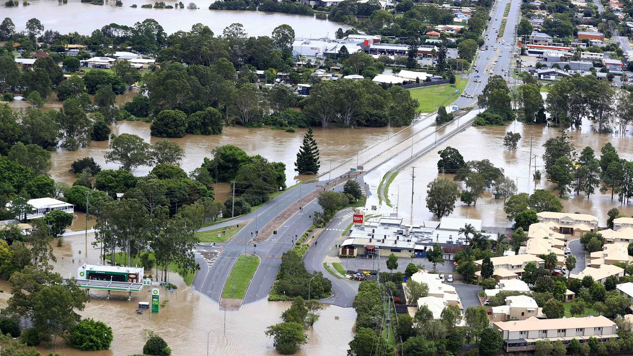 Logan River flooded at Waterford near the Waterford BP in February. Pics Adam Head