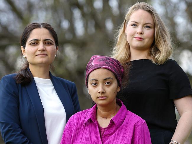 Monash University’s Dr Mastura Monif and Sarah Griffith are researching autoimmune encephalitis, the condition which made Nataya Demarchio critically ill. Picture: Ian Currie