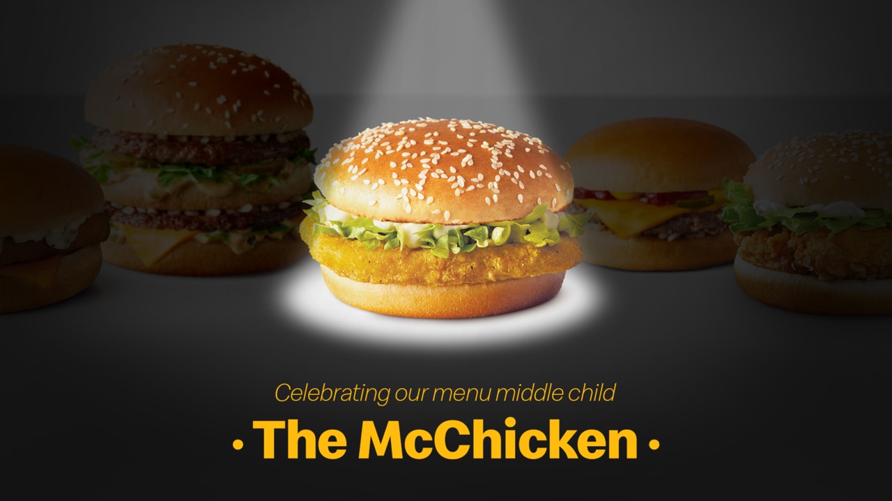 McDonald's has dubbed the burger their “menu middle kid”. Picture: Supplied