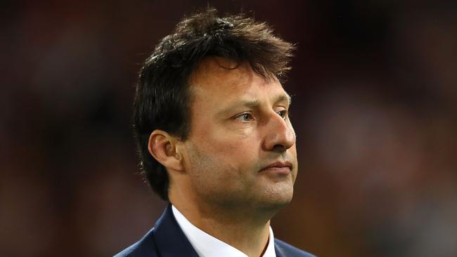 Blues coach Laurie Daley looks dejected after game three of the 2017 State of Origin series.