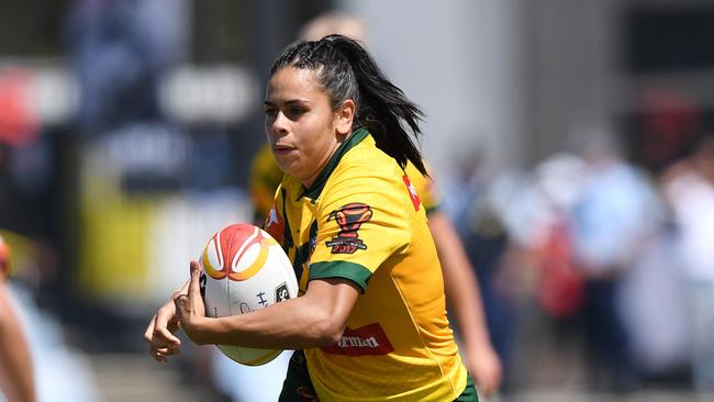 Nakia Davis-Welsh will play fullback for the Jillaroos. Picture: Gregg Porteous/NRL Photos