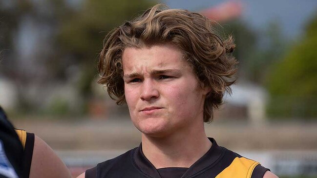 Morphettville Park's Kye Dean pictured while playing for Glenlg's under-18s in 2018. Picture: FlashGordon Photography