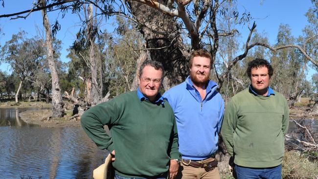 David, Sam and Tom Coulton of Morella Agriculture at Boggabilla, NSW.