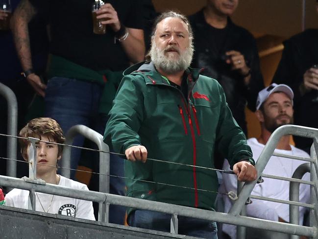 South Sydney Rabbitohs part owner Russell Crowe. Picture: Cameron Spencer/Getty Images