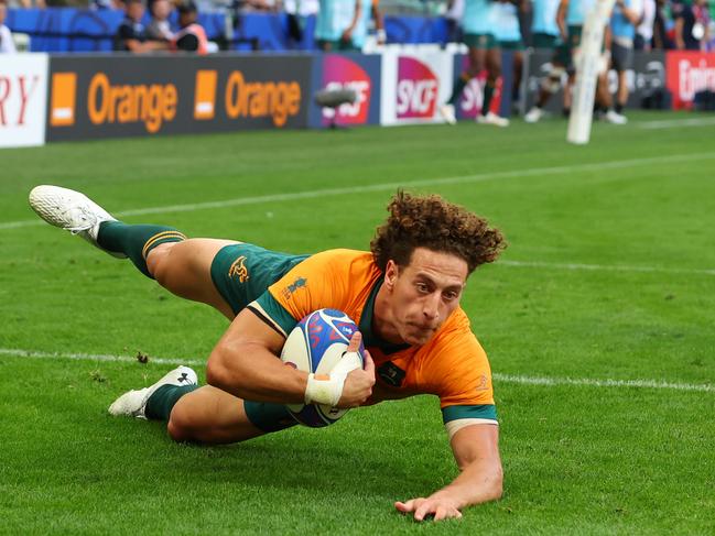 Australian rugby’s running game is becoming increasingly marginalised by a slower international game. Picture: Chris Hyde/Getty Images