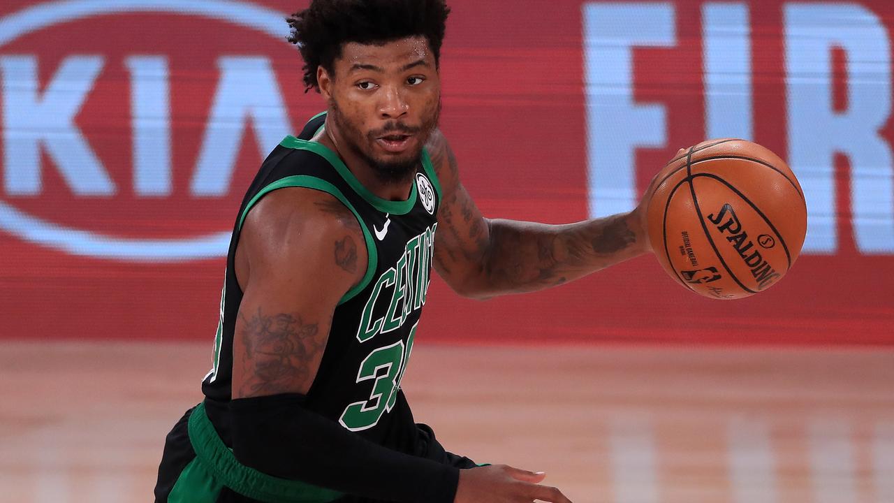 Marcus Smart stormed out.