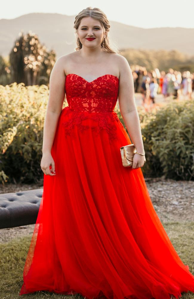 Lexi at the Glasshouse Christian College formal. Picture: Jordan Bull of JBull Photography