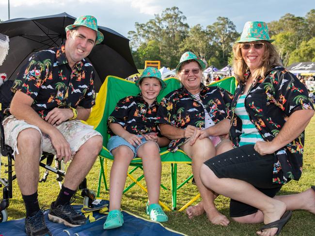 COPYRIGHT WARNING for Moreton Life ONLY. Phone Kylie Knight 3480 8226. Caboolture Christmas Carols 2018. Scott, Sebestyen, Daphine and Sam McKenzie (Petrie).