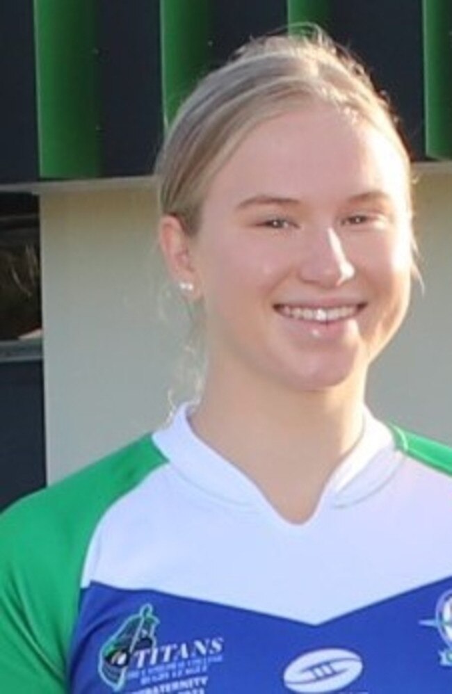 Prue Peters was captain of The Cathedral College girls rugby league team.