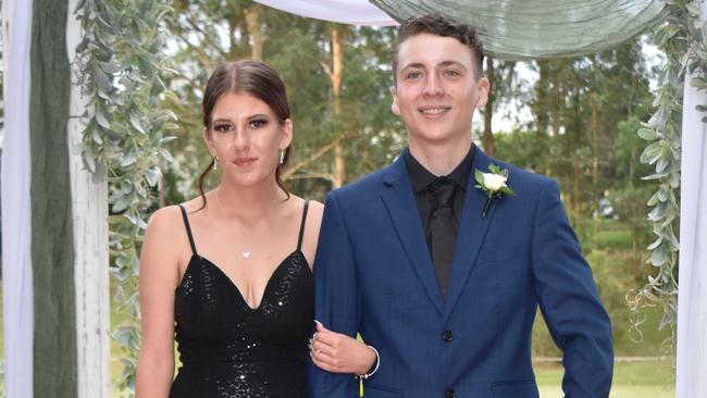 Danielle Pigram and Jai Carey at the Gympie State High School Formal 2022.