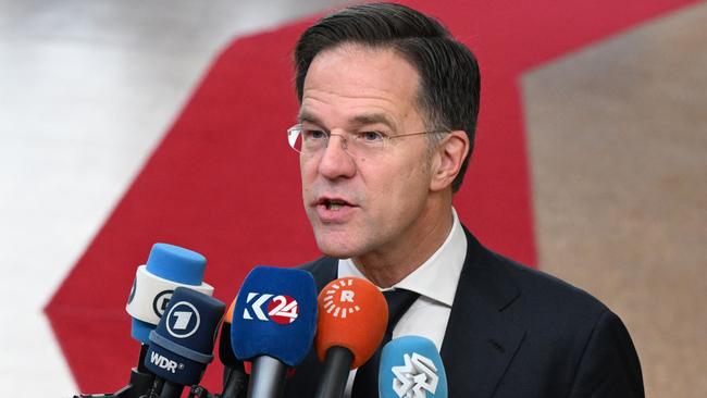 The Netherlands Prime Minister Mark Rutte is expected to be chosen at NATO’s new chief within the next few months. Picture: AFP