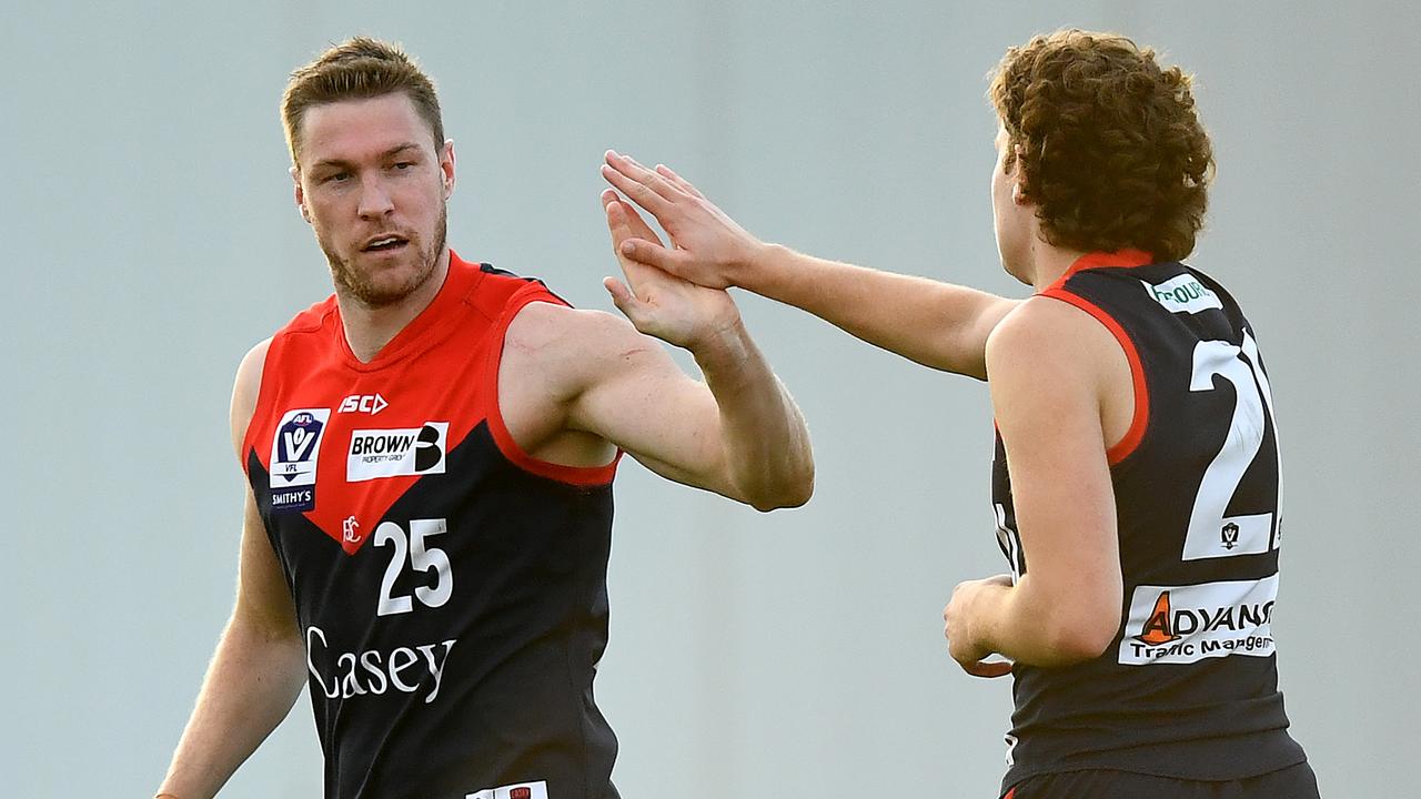 Simon Goodwin could turn to veteran Tom McDonald. (Photo by Josh Chadwick/AFL Photos via Getty Images)