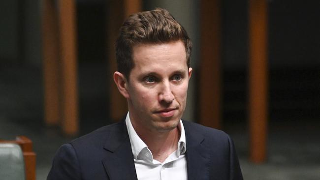 Greens MP Max Chandler-Mather during Question Time at Parliament house in Canberra. Picture: NCA NewsWire / Martin Ollman