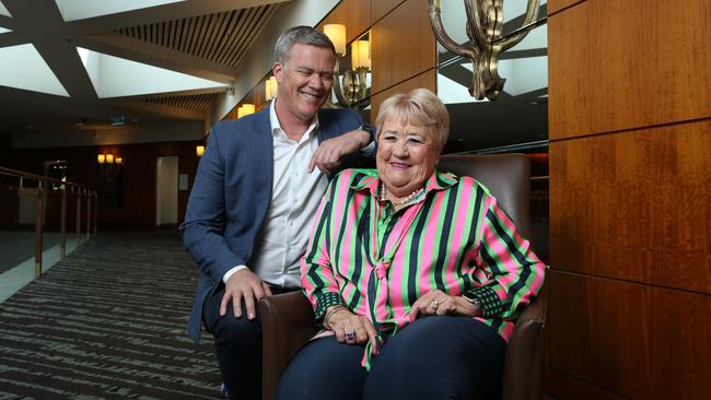 David Baxby with his mum, Nanette Carroll. Picture: Britta Campion