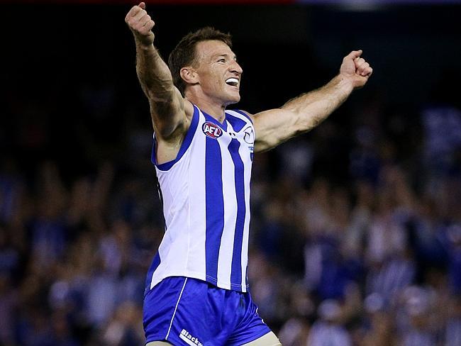 Brent Harvey is closing in on 400 games for North Melbourne. Picture: Colleen Petch.