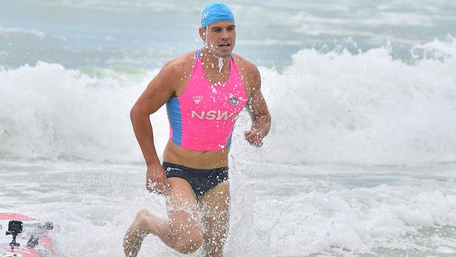 Max Brookes at the Surf Lifesaving Interstate Championships at Alexandra Headland Beach. Picture: John McCutcheon