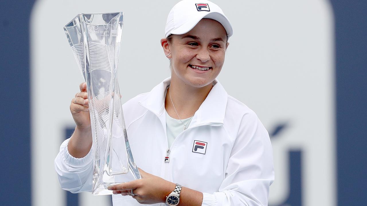 Ashleigh Barty is on top of the world.