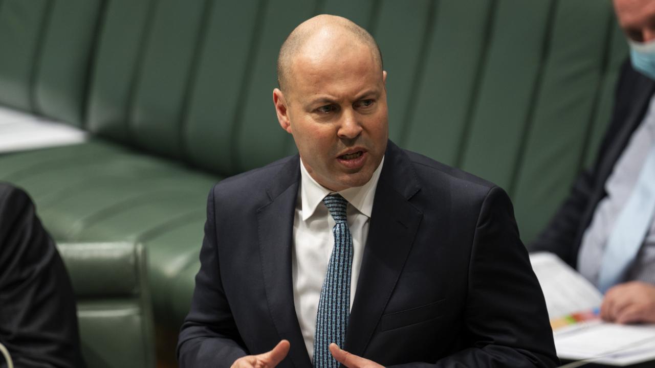 Treasurer Josh Frydenberg is in isolation. Picture: Martin Ollman