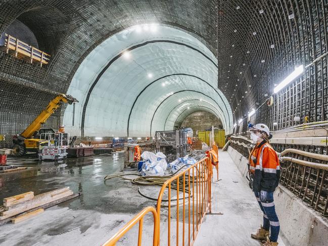 The Albert St station cavern. Picture: Dan Peled