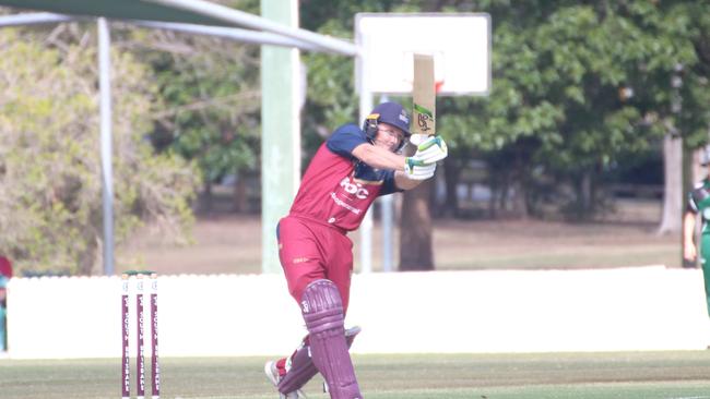 Premier cricket first grade action between South Brisbane and UQ. 17 September, 2023.