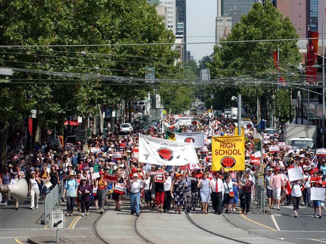 The last teachers strike was a decade ago - demanding a payrise and to address the teacher's shortage in Victoria.