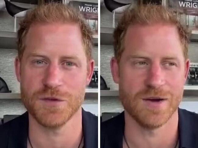 Prince Harry popped up in a Zoom video call.