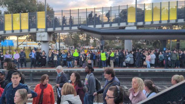 Train issues in Melbourne are spelling commuter chaos back to Geelong. Picture: Supplied