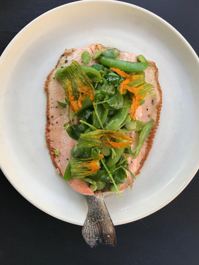 The rainbow trout dish. Picture: Jenifer Jagielski