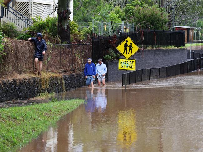 Lismore city centre and surrounds under floodwaters ahead of Cyclone Alfred. Picture: Matrix/ Nathan Smith