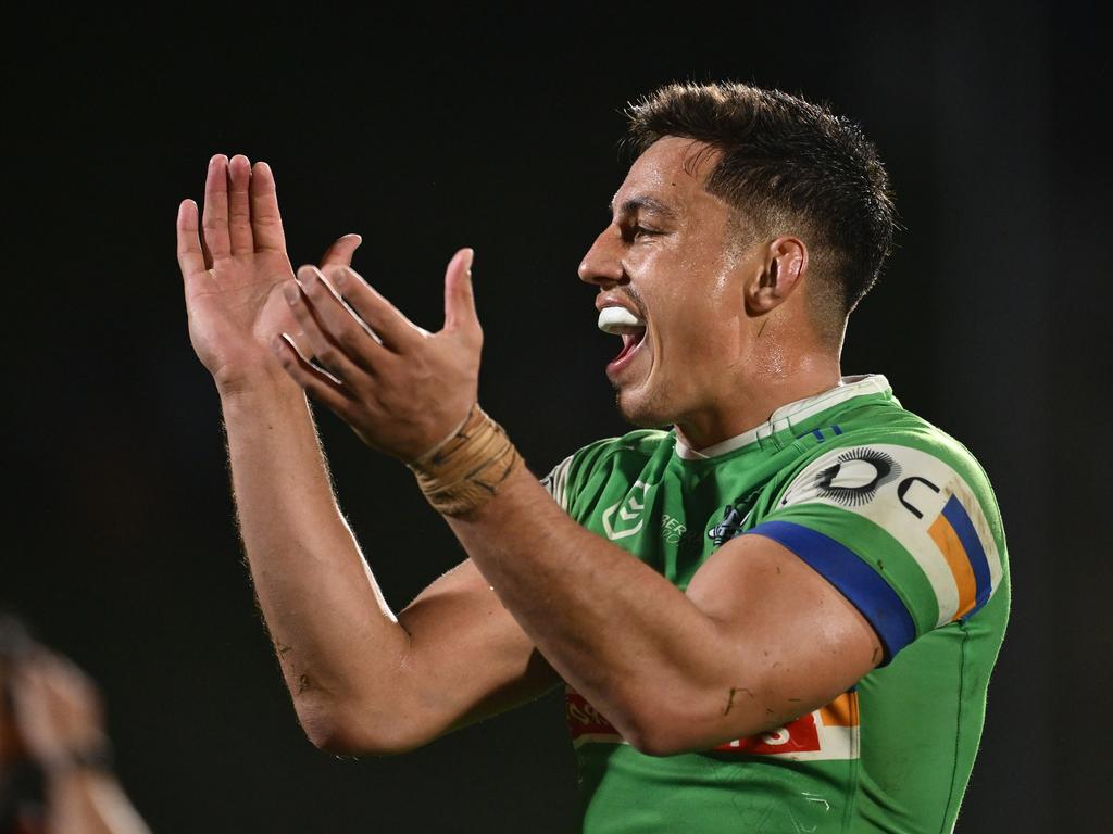 Joseph Tapine was inspirational in the win. Picture: Hannah Peters/Getty Images
