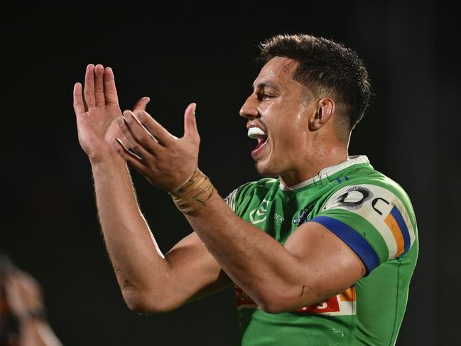Joseph Tapine was inspirational in the win. Picture: Hannah Peters/Getty Images