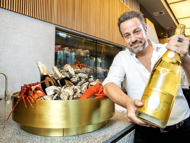 Restaurateur Simon Gloftis is behind the success of SK Steak &amp; Oyster. Picture: Richard Walker