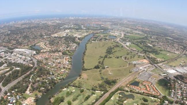 The land at Carrara on the Nerang River sold for $55 million.