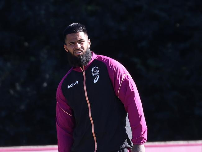 Payne Haas, Brisbane Broncos training, Red Hill. Picture: Liam Kidston