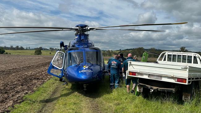 A LifeFlight helicopter was called to Coalbank after a man was injured by a chainsaw. Wednesday, January 8, 2025.