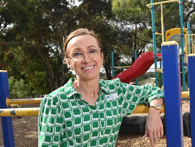 10/4/24. Wandana Primary School has won a grant from the national day of action anti-bullying funding program to create new play spaces and seating to encourage positive, respectful play and social relationships. Principal Robyn McLachlanPicture: Keryn Stevens