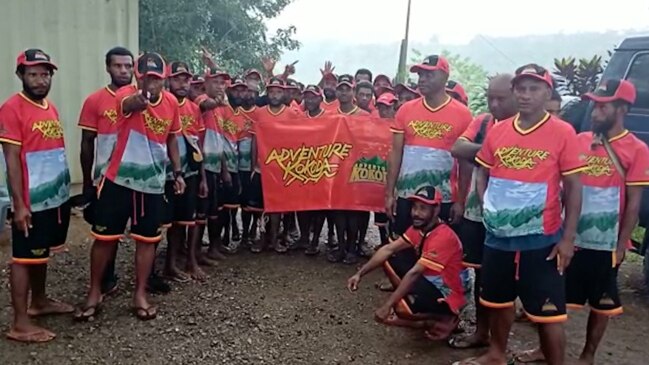 PNG locals block the Kokoda Trail to protest Australian tour company losing its licence