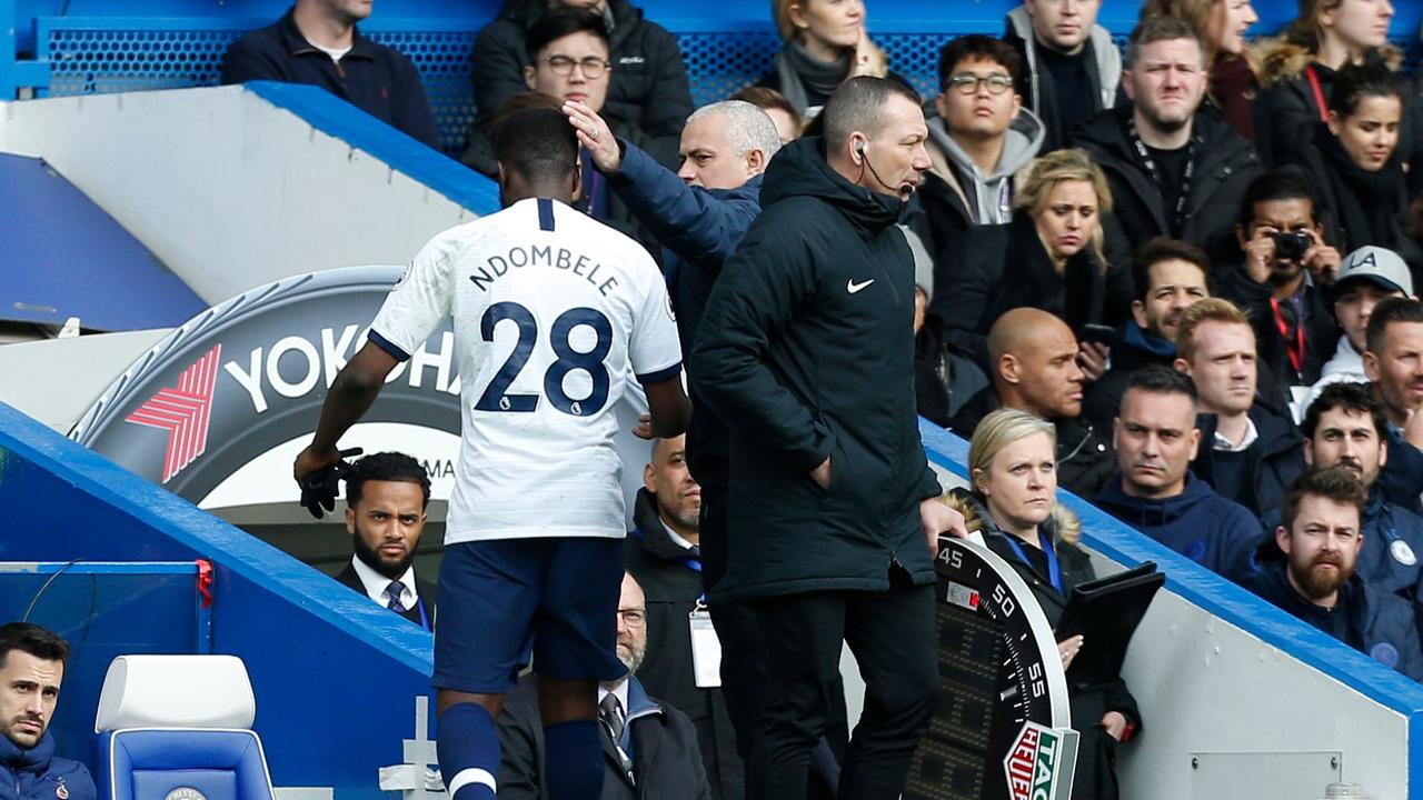 Tanguy Ndombele has copped a serve from Tottenham boss Jose Mourinho.