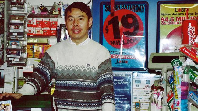 Min Lin was behind the counter of his Epping newsagency when he saw balaclava-clad men robbing a cash-in-transit van outside The Epping Club.